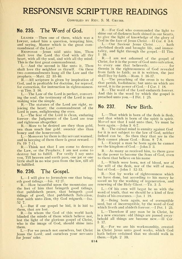 The Voice of Praise No. 2: a complete collection of Scriptural, gospel, Sunday-school and praise service songs page 222