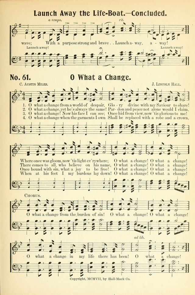 The Voice of Praise No. 2: a complete collection of Scriptural, gospel, Sunday-school and praise service songs page 66