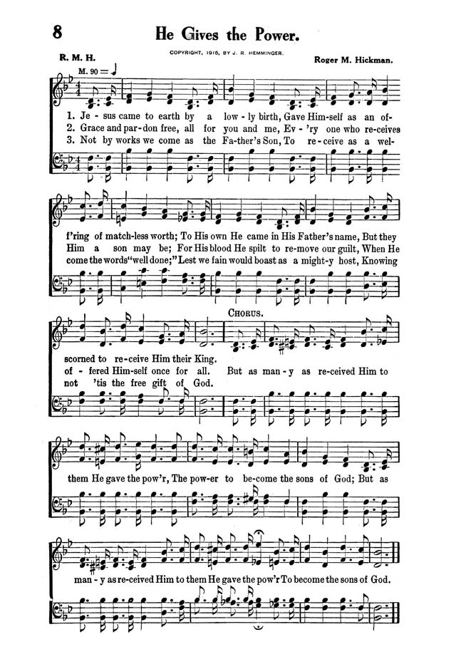 Victory Songs: For the Church, Sunday School and Evangelistic Services. page 10
