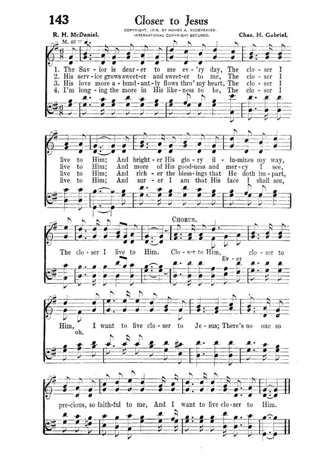 Victory Songs: For the Church, Sunday School and Evangelistic Services. page 145