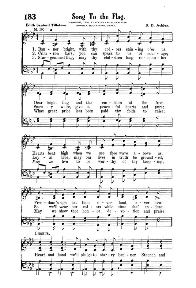 Victory Songs: For the Church, Sunday School and Evangelistic Services. page 182