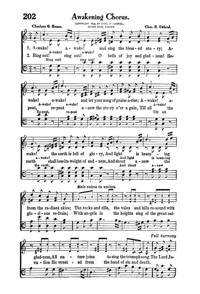 Victory Songs: For the Church, Sunday School and Evangelistic Services. page 204