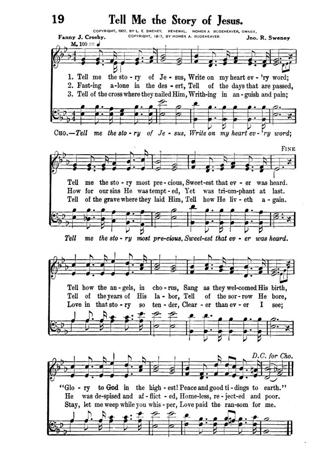 Victory Songs: For the Church, Sunday School and Evangelistic Services. page 21