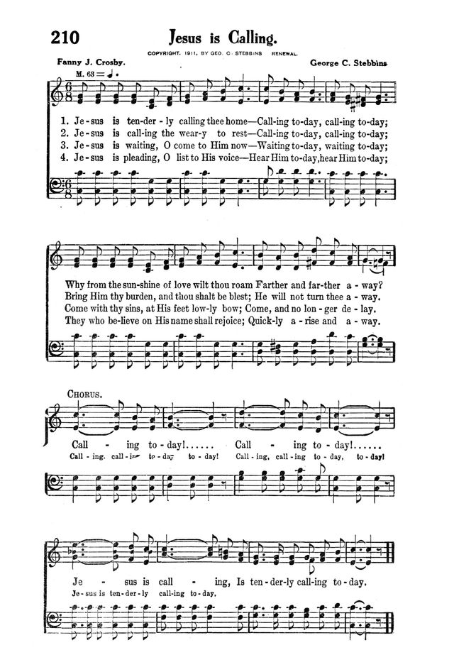 Victory Songs: For the Church, Sunday School and Evangelistic Services. page 218