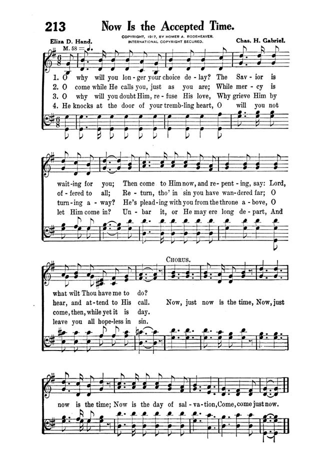 Victory Songs: For the Church, Sunday School and Evangelistic Services. page 221