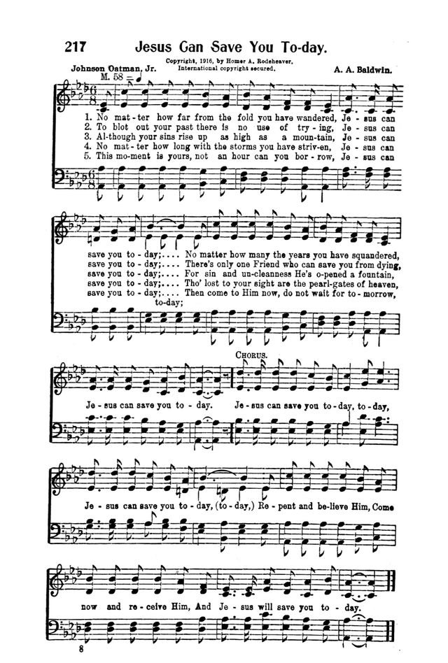 Victory Songs: For the Church, Sunday School and Evangelistic Services. page 225