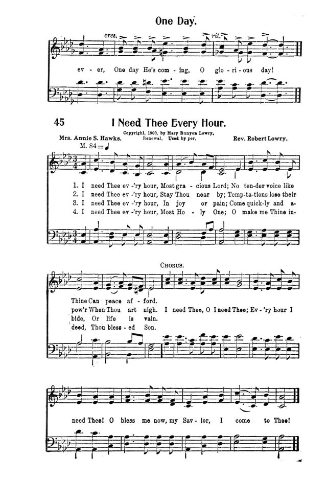 Victory Songs: For the Church, Sunday School and Evangelistic Services. page 47