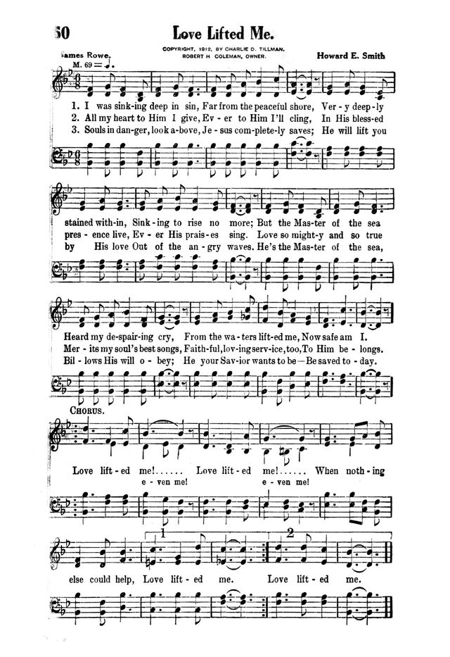 Victory Songs: For the Church, Sunday School and Evangelistic Services. page 52