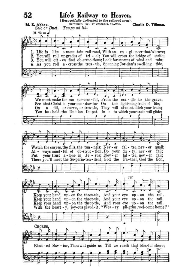 Victory Songs: For the Church, Sunday School and Evangelistic Services. page 54