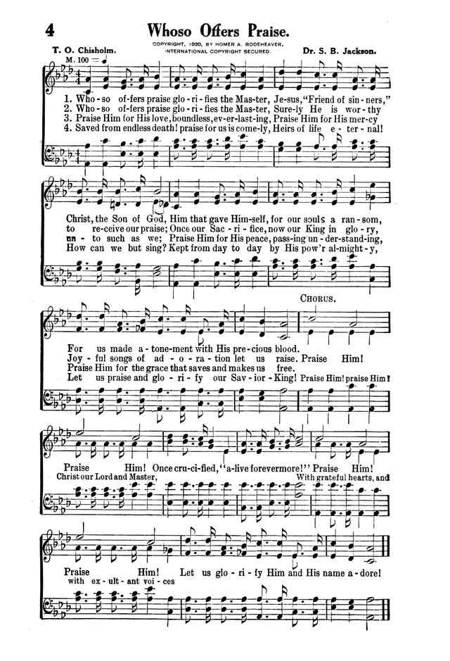 Victory Songs: For the Church, Sunday School and Evangelistic Services. page 6