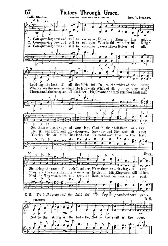 Victory Songs: For the Church, Sunday School and Evangelistic Services. page 69