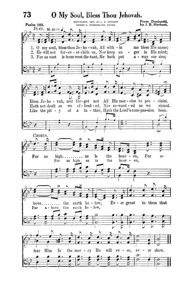 Victory Songs: For the Church, Sunday School and Evangelistic Services. page 75