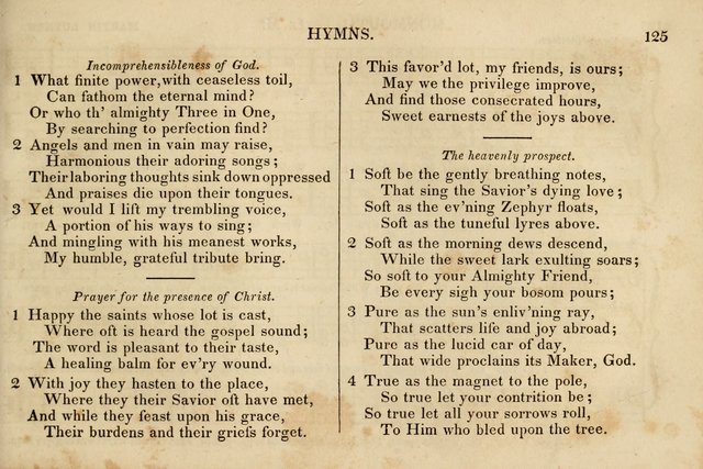 The Vestry Singing Book: being a selection of the most popular and approved tunes and hymns now extant, designed for social and religious meetings, family devotion, singing schools, etc. page 127