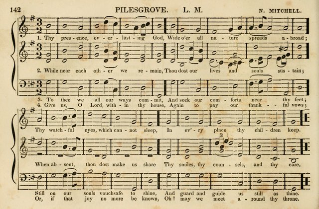 The Vestry Singing Book: being a selection of the most popular and approved tunes and hymns now extant, designed for social and religious meetings, family devotion, singing schools, etc. page 144