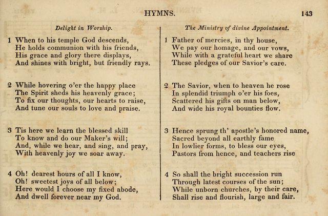 The Vestry Singing Book: being a selection of the most popular and approved tunes and hymns now extant, designed for social and religious meetings, family devotion, singing schools, etc. page 145