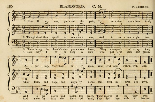 The Vestry Singing Book: being a selection of the most popular and approved tunes and hymns now extant, designed for social and religious meetings, family devotion, singing schools, etc. page 152