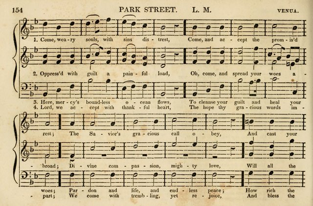 The Vestry Singing Book: being a selection of the most popular and approved tunes and hymns now extant, designed for social and religious meetings, family devotion, singing schools, etc. page 156