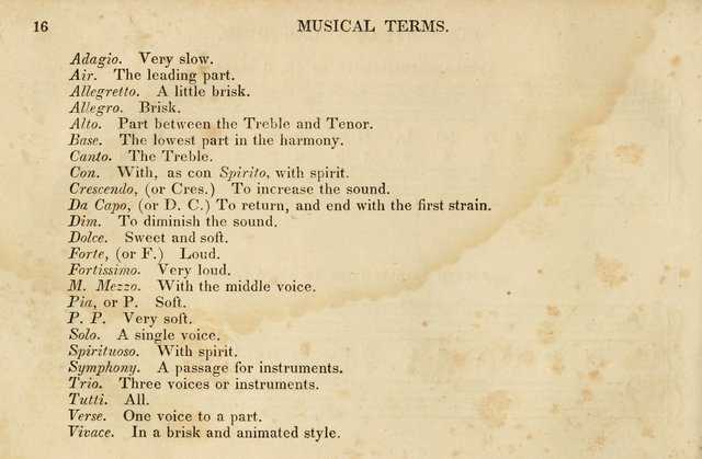 The Vestry Singing Book: being a selection of the most popular and approved tunes and hymns now extant, designed for social and religious meetings, family devotion, singing schools, etc. page 16