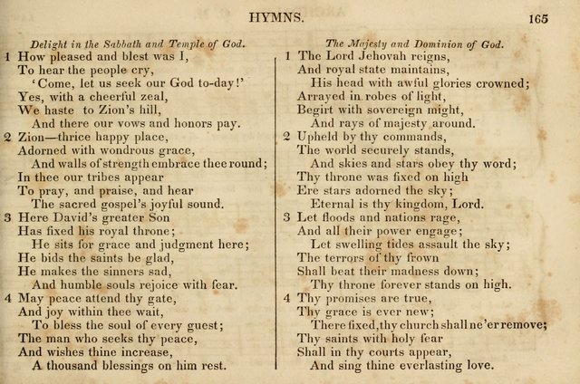 The Vestry Singing Book: being a selection of the most popular and approved tunes and hymns now extant, designed for social and religious meetings, family devotion, singing schools, etc. page 167