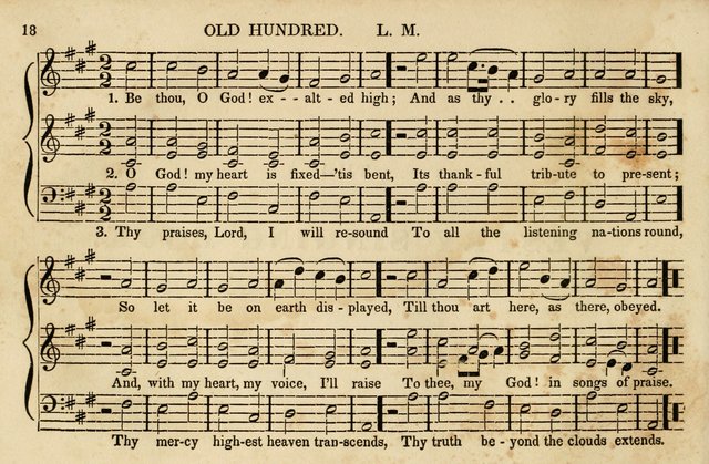 The Vestry Singing Book: being a selection of the most popular and approved tunes and hymns now extant, designed for social and religious meetings, family devotion, singing schools, etc. page 18