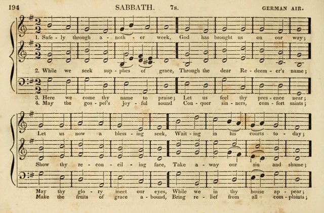 The Vestry Singing Book: being a selection of the most popular and approved tunes and hymns now extant, designed for social and religious meetings, family devotion, singing schools, etc. page 196