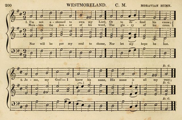 The Vestry Singing Book: being a selection of the most popular and approved tunes and hymns now extant, designed for social and religious meetings, family devotion, singing schools, etc. page 202