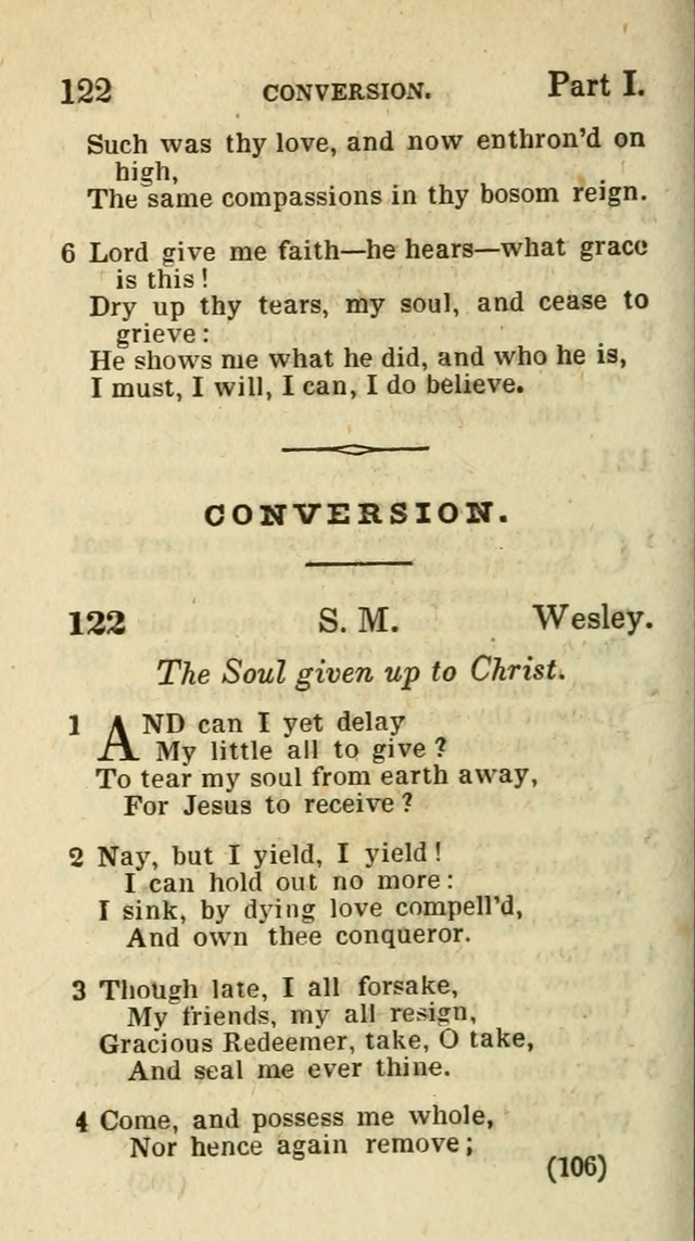 The Virginia Selection of Psalms and Hymns and Spiritual Songs: from the most approved authors; adapted to the various occasions of public and social meetings (New Ed. Enl. and Imp.) page 106