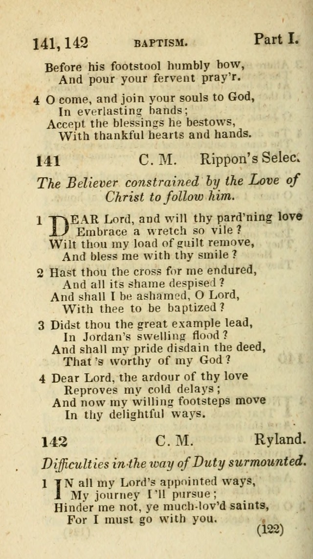 The Virginia Selection of Psalms and Hymns and Spiritual Songs: from the most approved authors; adapted to the various occasions of public and social meetings (New Ed. Enl. and Imp.) page 122