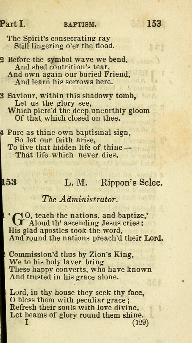 The Virginia Selection of Psalms and Hymns and Spiritual Songs: from the most approved authors; adapted to the various occasions of public and social meetings (New Ed. Enl. and Imp.) page 129