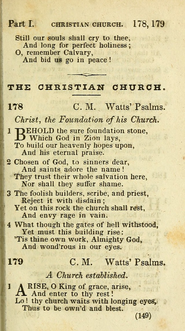 The Virginia Selection of Psalms and Hymns and Spiritual Songs: from the most approved authors; adapted to the various occasions of public and social meetings (New Ed. Enl. and Imp.) page 149