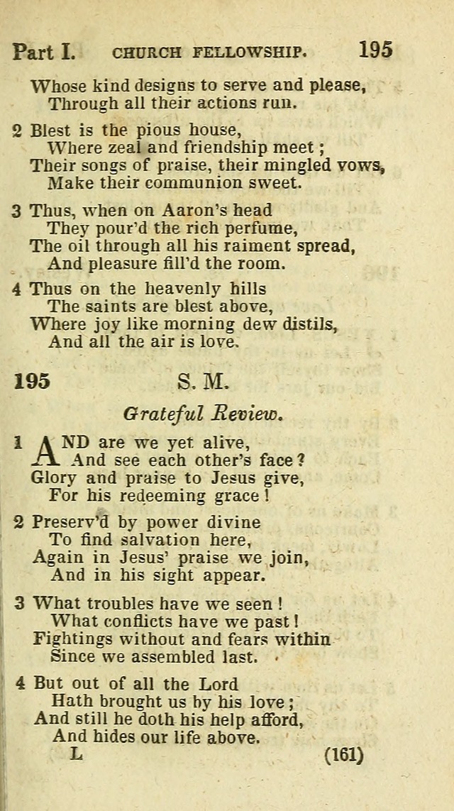 The Virginia Selection of Psalms and Hymns and Spiritual Songs: from the most approved authors; adapted to the various occasions of public and social meetings (New Ed. Enl. and Imp.) page 161