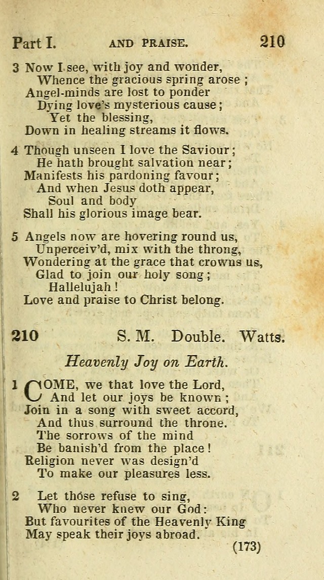 The Virginia Selection of Psalms and Hymns and Spiritual Songs: from the most approved authors; adapted to the various occasions of public and social meetings (New Ed. Enl. and Imp.) page 173