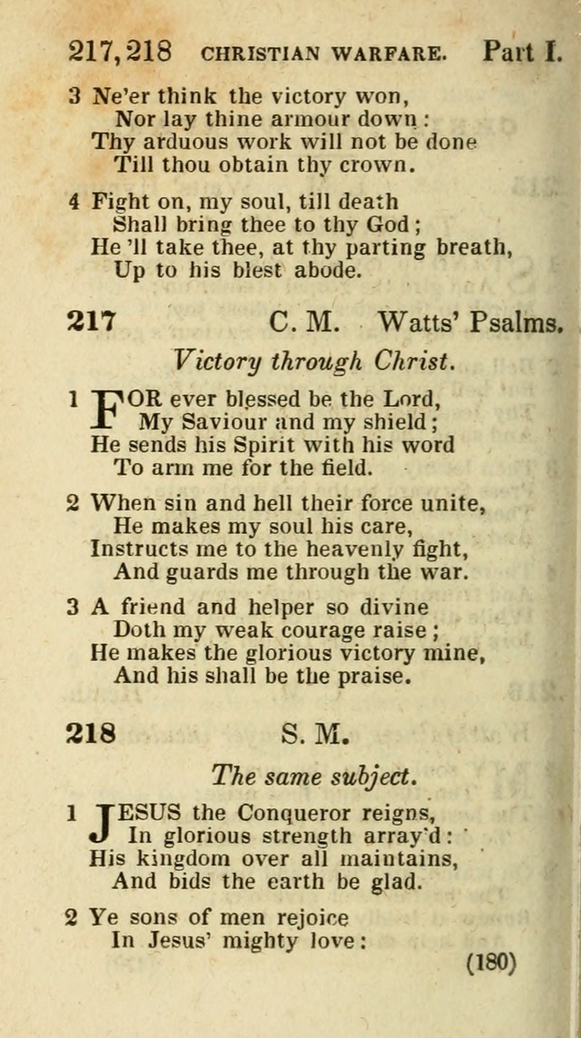 The Virginia Selection of Psalms and Hymns and Spiritual Songs: from the most approved authors; adapted to the various occasions of public and social meetings (New Ed. Enl. and Imp.) page 180