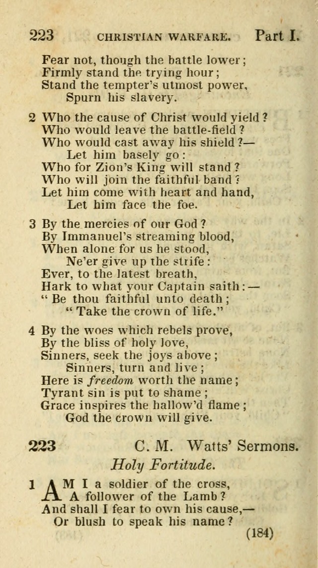 The Virginia Selection of Psalms and Hymns and Spiritual Songs: from the most approved authors; adapted to the various occasions of public and social meetings (New Ed. Enl. and Imp.) page 184