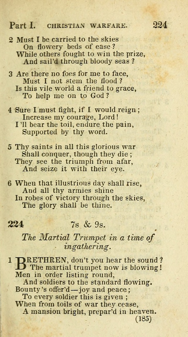 The Virginia Selection of Psalms and Hymns and Spiritual Songs: from the most approved authors; adapted to the various occasions of public and social meetings (New Ed. Enl. and Imp.) page 185