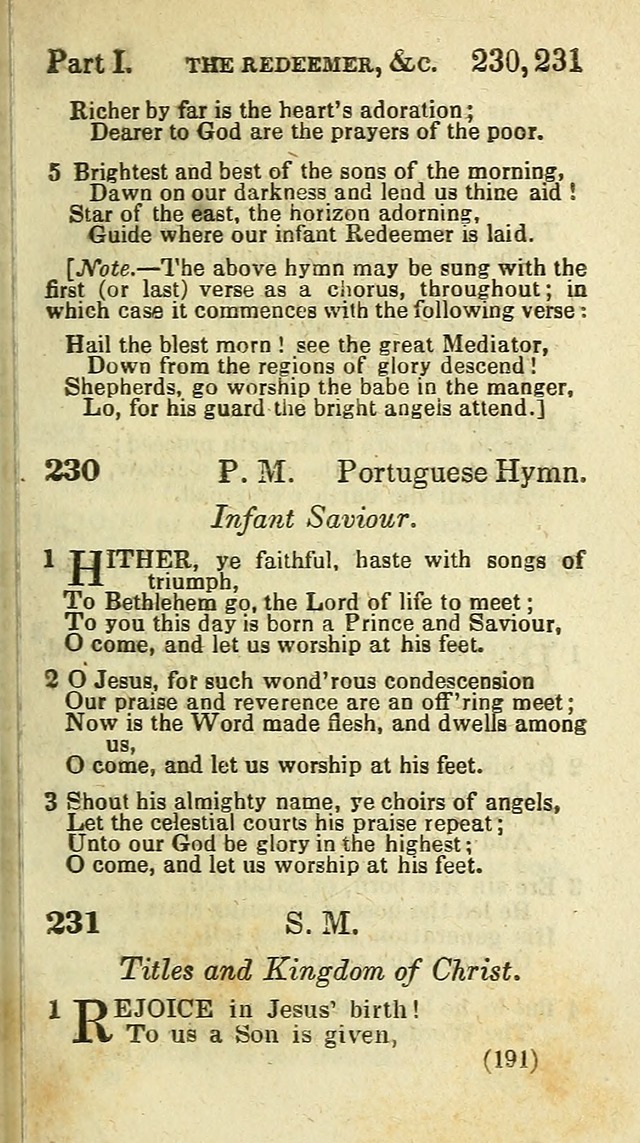 The Virginia Selection of Psalms and Hymns and Spiritual Songs: from the most approved authors; adapted to the various occasions of public and social meetings (New Ed. Enl. and Imp.) page 191