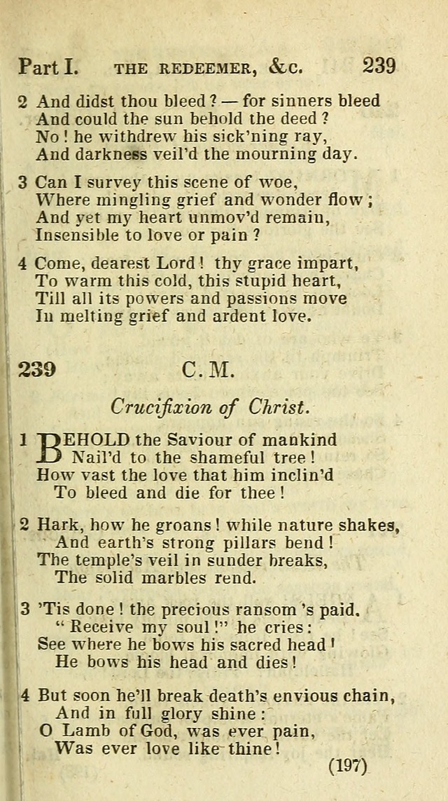 The Virginia Selection of Psalms and Hymns and Spiritual Songs: from the most approved authors; adapted to the various occasions of public and social meetings (New Ed. Enl. and Imp.) page 197