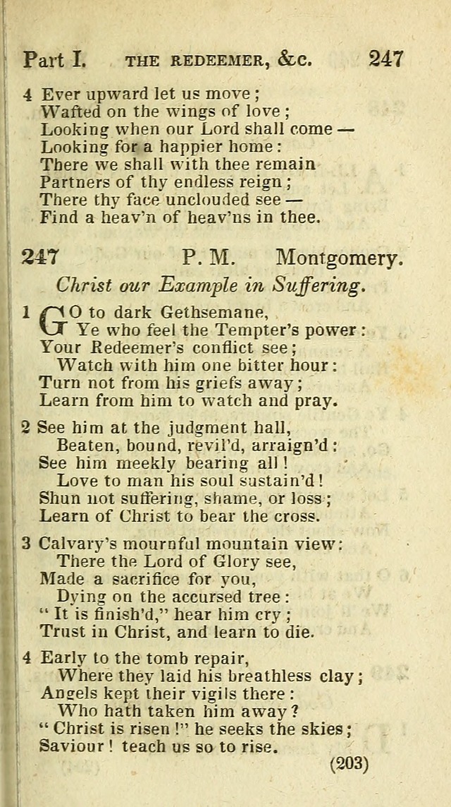 The Virginia Selection of Psalms and Hymns and Spiritual Songs: from the most approved authors; adapted to the various occasions of public and social meetings (New Ed. Enl. and Imp.) page 203