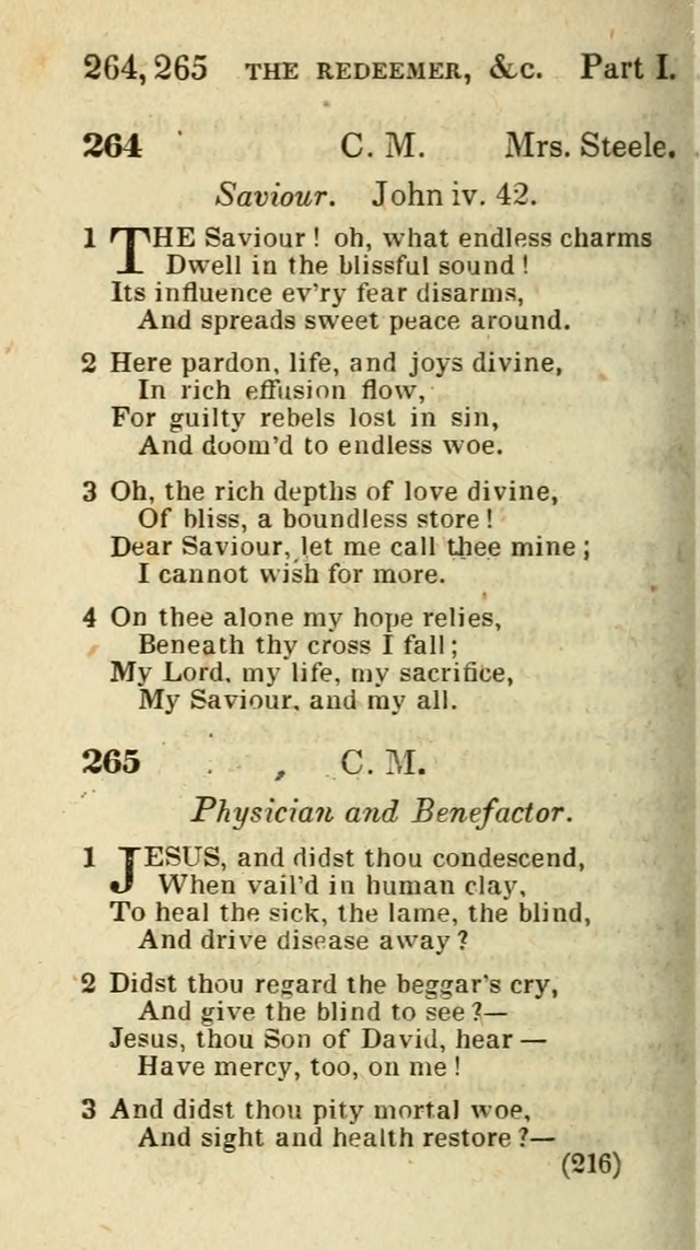 The Virginia Selection of Psalms and Hymns and Spiritual Songs: from the most approved authors; adapted to the various occasions of public and social meetings (New Ed. Enl. and Imp.) page 216