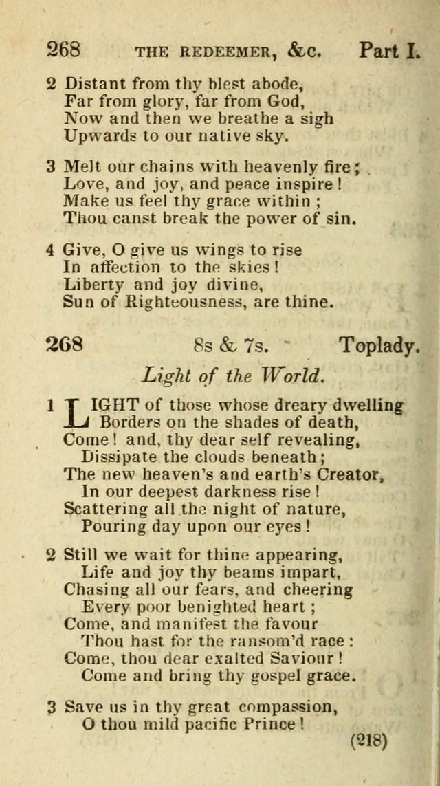 The Virginia Selection of Psalms and Hymns and Spiritual Songs: from the most approved authors; adapted to the various occasions of public and social meetings (New Ed. Enl. and Imp.) page 218