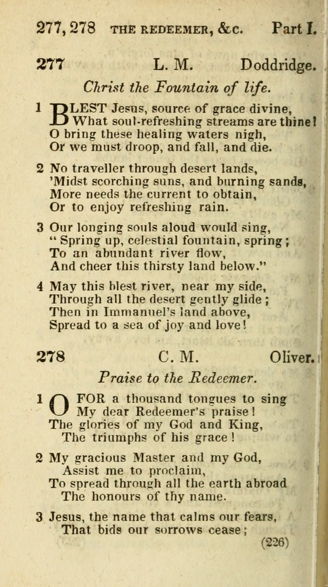 The Virginia Selection of Psalms and Hymns and Spiritual Songs: from the most approved authors; adapted to the various occasions of public and social meetings (New Ed. Enl. and Imp.) page 226