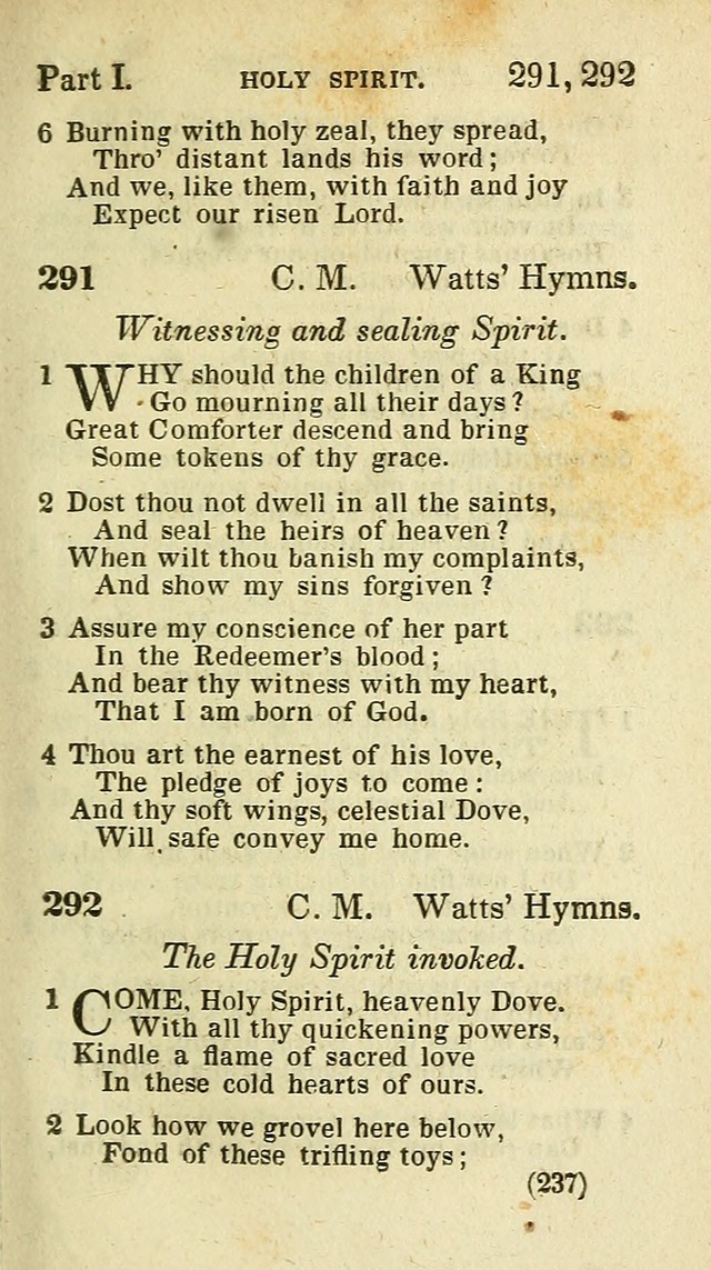 The Virginia Selection of Psalms and Hymns and Spiritual Songs: from the most approved authors; adapted to the various occasions of public and social meetings (New Ed. Enl. and Imp.) page 237