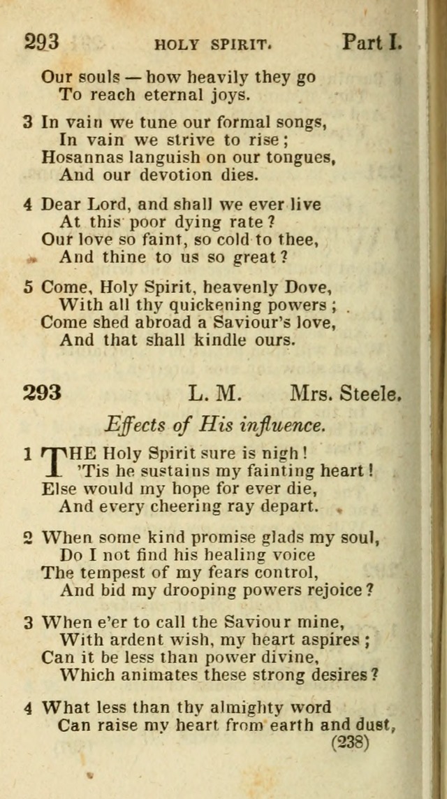 The Virginia Selection of Psalms and Hymns and Spiritual Songs: from the most approved authors; adapted to the various occasions of public and social meetings (New Ed. Enl. and Imp.) page 238