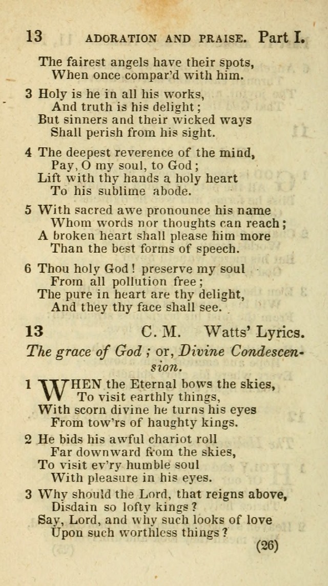 The Virginia Selection of Psalms and Hymns and Spiritual Songs: from the most approved authors; adapted to the various occasions of public and social meetings (New Ed. Enl. and Imp.) page 26