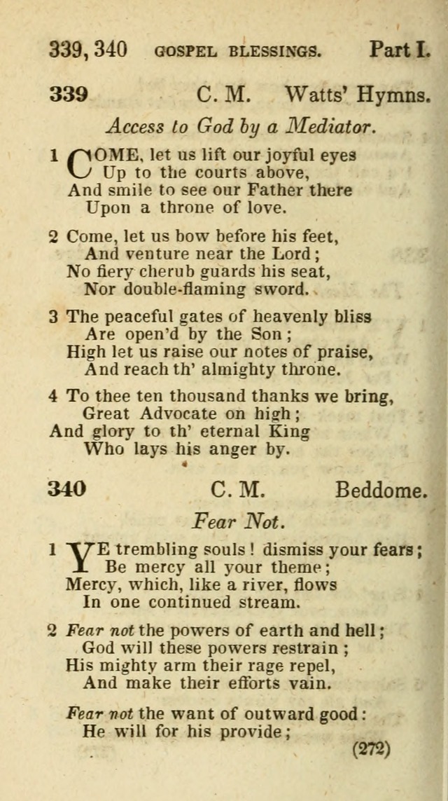 The Virginia Selection of Psalms and Hymns and Spiritual Songs: from the most approved authors; adapted to the various occasions of public and social meetings (New Ed. Enl. and Imp.) page 272