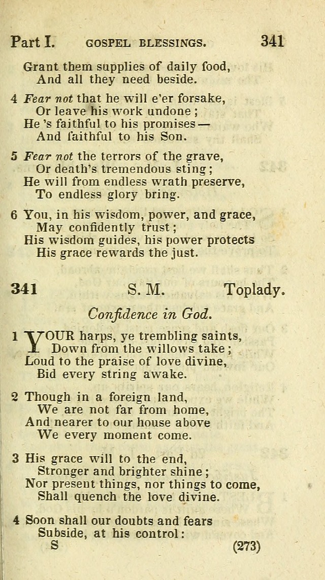 The Virginia Selection of Psalms and Hymns and Spiritual Songs: from the most approved authors; adapted to the various occasions of public and social meetings (New Ed. Enl. and Imp.) page 273