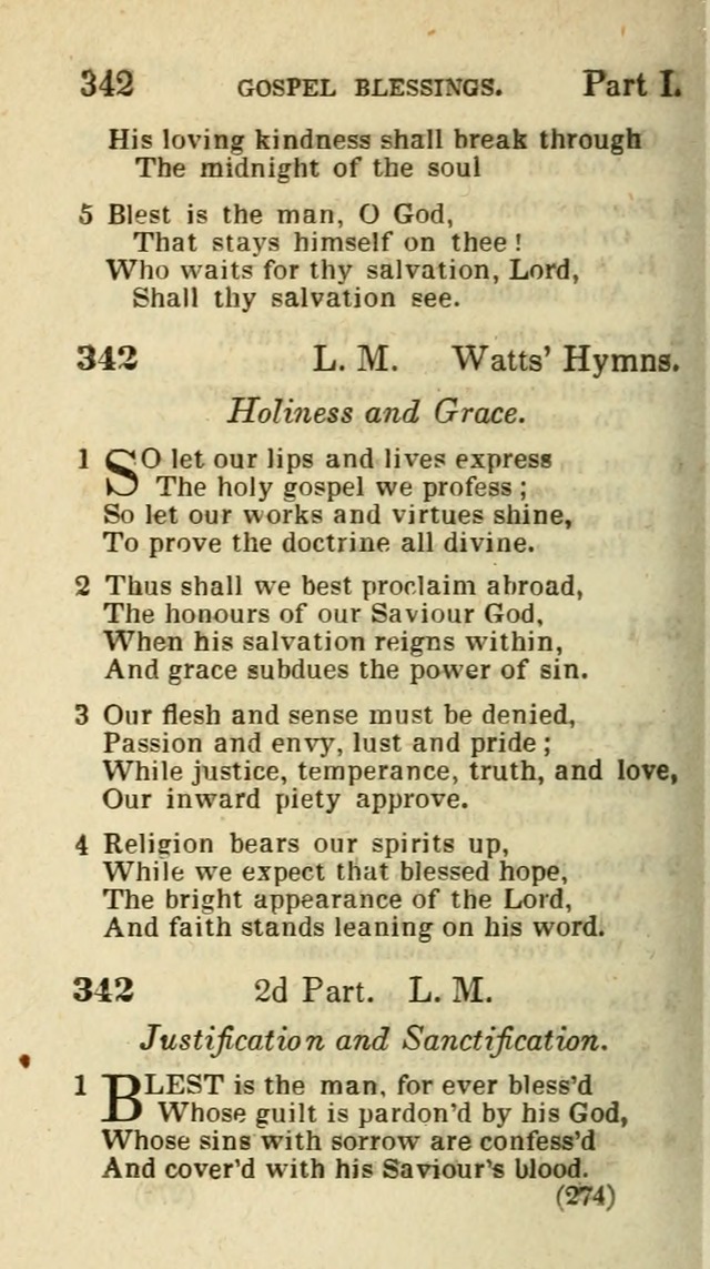 The Virginia Selection of Psalms and Hymns and Spiritual Songs: from the most approved authors; adapted to the various occasions of public and social meetings (New Ed. Enl. and Imp.) page 274