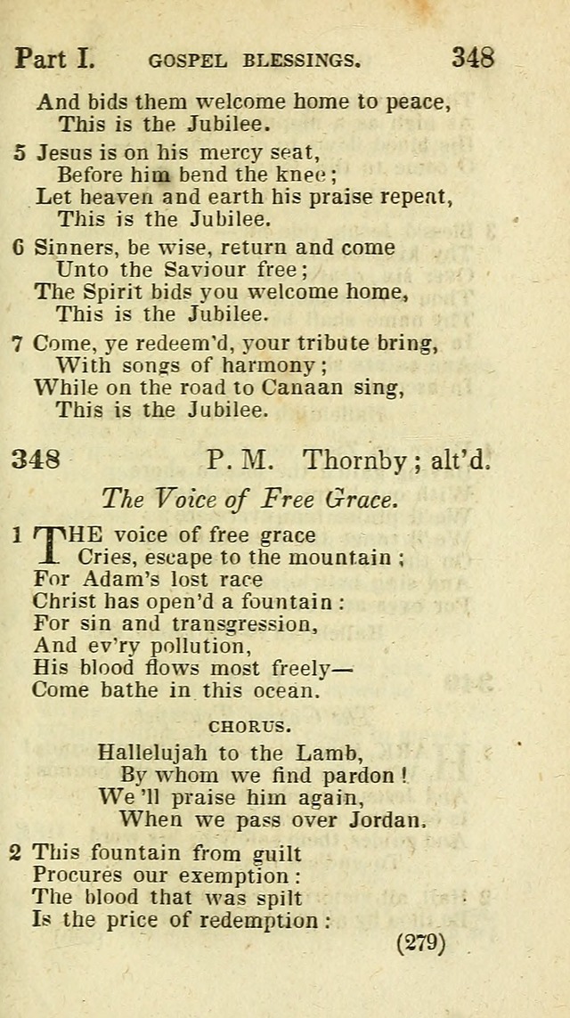 The Virginia Selection of Psalms and Hymns and Spiritual Songs: from the most approved authors; adapted to the various occasions of public and social meetings (New Ed. Enl. and Imp.) page 279