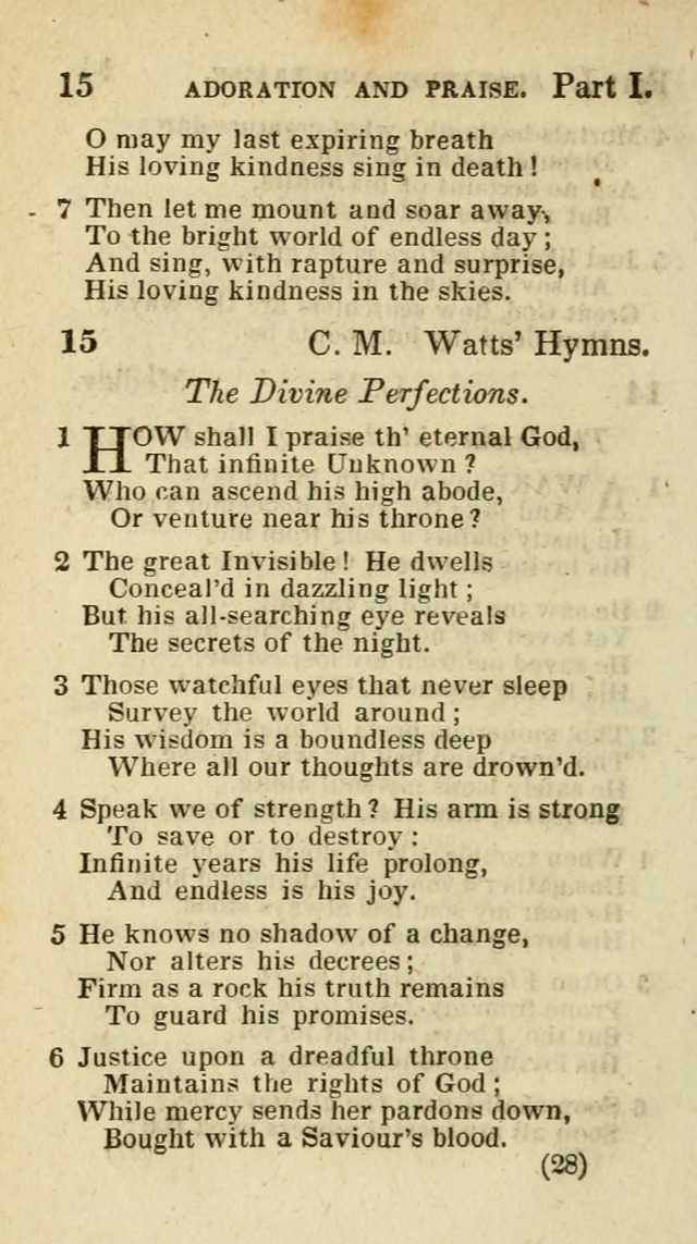 The Virginia Selection of Psalms and Hymns and Spiritual Songs: from the most approved authors; adapted to the various occasions of public and social meetings (New Ed. Enl. and Imp.) page 28