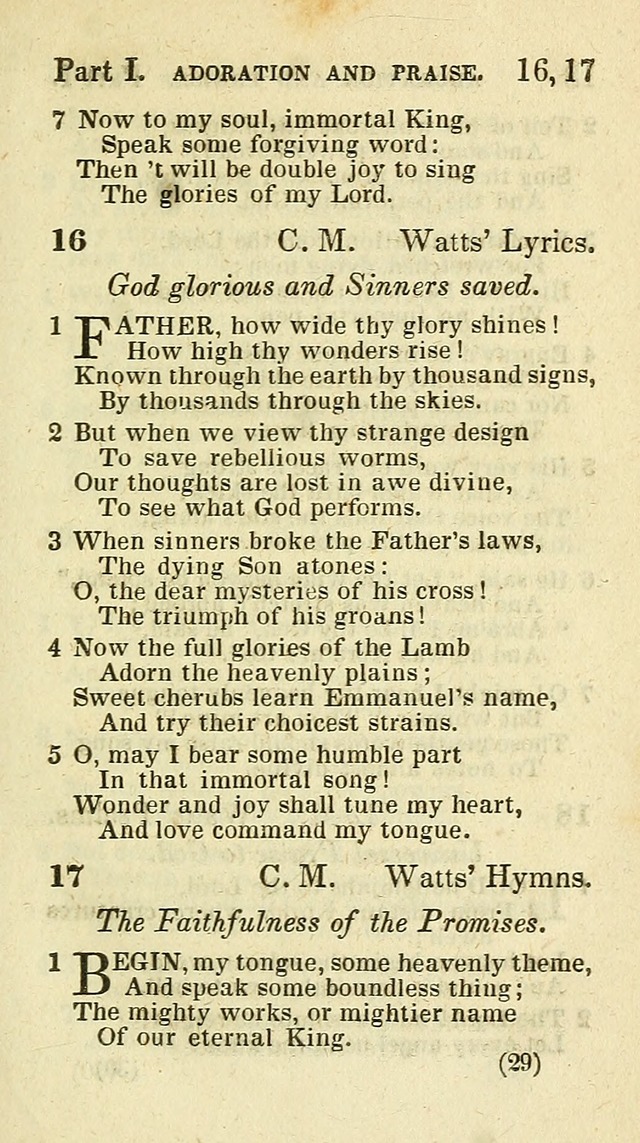 The Virginia Selection of Psalms and Hymns and Spiritual Songs: from the most approved authors; adapted to the various occasions of public and social meetings (New Ed. Enl. and Imp.) page 29